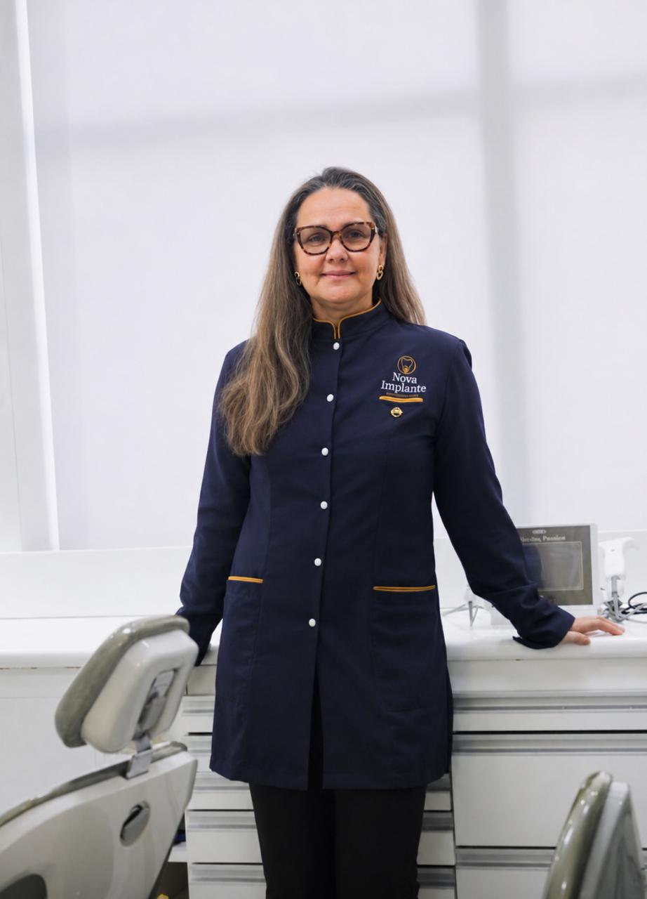Dra. Kelly Cristina Vale Vilela, responsável técnica da Nova Implante